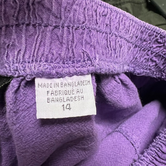 Purple Alia capris - Picture 8 of 9